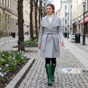 Tie Waist Light Car Coat